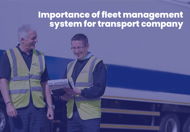 Importance of fleet management system for Transport Company ...